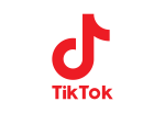 Red Tiktok Transparent Logo PNG