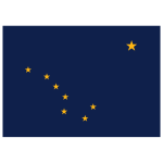 Alaska Flag Transparent Logo PNG