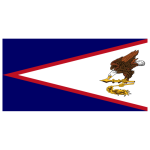 American Samoa Flag Transparent Logo PNG