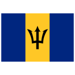 Barbados Flag Transparent Logo PNG