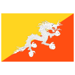 Bhutan Flag Transparent Logo PNG