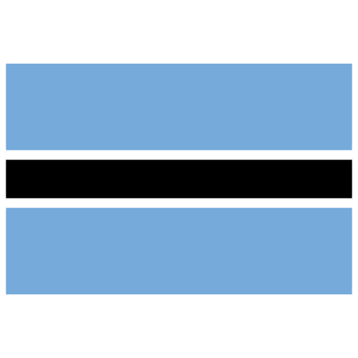 Botswana Flag Transparent Logo PNG