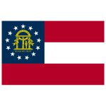 Georgia State Flag Transparent Logo PNG
