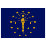 Indiana Flag Transparent Logo PNG