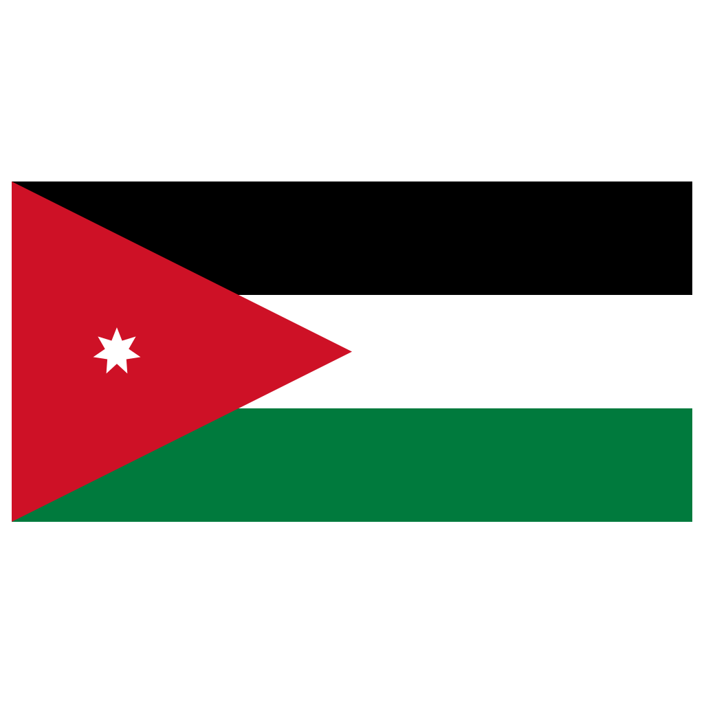 Jordan Flag Transparent Logo PNG