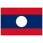 Laos Flag Transparent Logo PNG