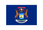 Michigan Flag Transparent Logo PNG