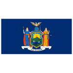 New York Flag Transparent Logo PNG