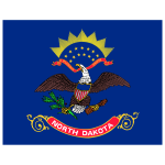 North Dakota Flag Transparent Logo PNG