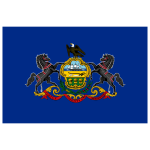 Pennsylvania Flag Transparent Logo PNG