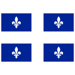 Quebec Flag Transparent Logo PNG