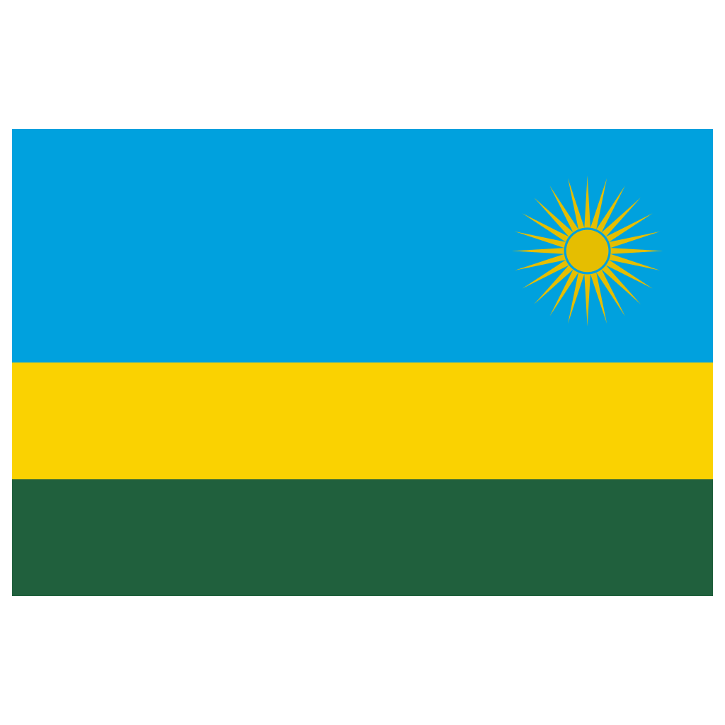 Rwanda Flag Transparent Logo PNG