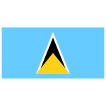 Saint Lucia Flag Transparent Logo PNG