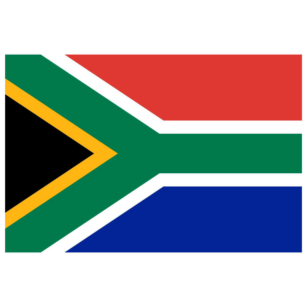 South Africa Flag Transparent Logo PNG