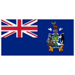 South Georgia and the South Sandwich Islands Flag Transparent Logo PNG