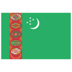 Turkmenistan Flag Transparent Logo PNG