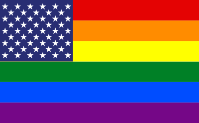 United States Gay Flag Transparent Logo PNG