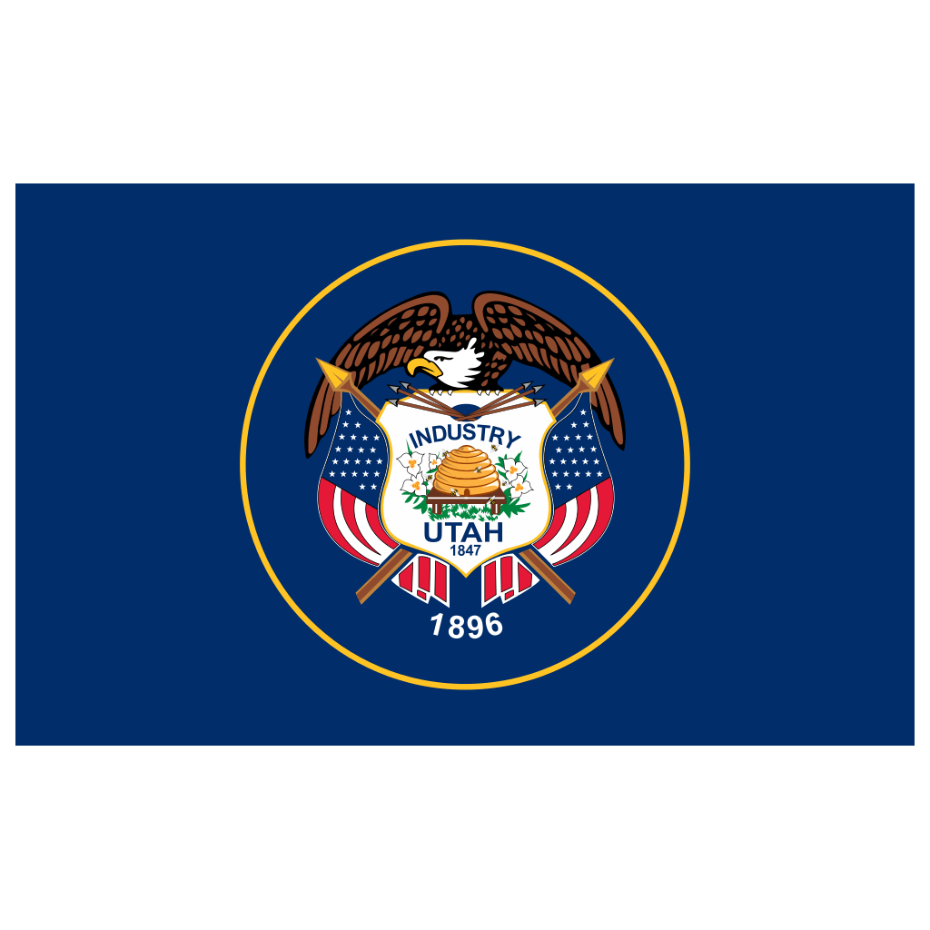 Utah Flag Transparent Logo PNG