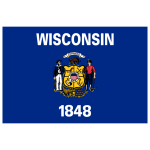 Wisconsin Flag Transparent Logo PNG