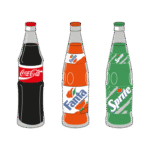 Coca Cola 3 Products Logo Transparent PNG