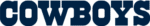 Dallas Cowboys Wordmark Logo Transparent PNG