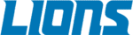 Detroit Lions wordmark Logo Transparent PNG