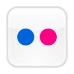 Flickr button Logo Transparent PNG
