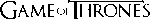 Game Of Thrones horizontal Logo Transparent PNG