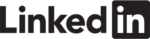 LinkedIn black Logo Transparent PNG