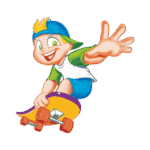 Menino No Skate Logo Transparent PNG