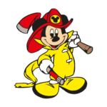 Mickey Mouse Fireman Logo Transparent PNG