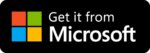 Microsoft Store app badge Logo Transparent PNG