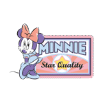 Minnie Mouse Star Quality Logo Transparent PNG