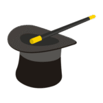 Sombrero de Mago Logo Transparent PNG