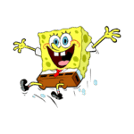 Spongebob Squarepants jump Logo Transparent PNG