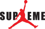 Supreme x Nike Air Jordan Logo Transparent PNG
