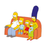 The Simpsons Family Logo Transparent PNG