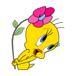 Tweety Flower Logo Transparent PNG