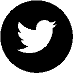 Twitter icon circle black Logo Transparent PNG