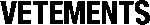 Vetements Logo Transparent PNG