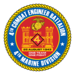 4th Combat Engineer Battalion USMCR Logo Transparent PNG