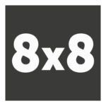 8x8 Logo Transparent PNG