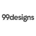 99designs Wordmark Logo Transparent PNG
