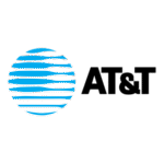 AT&T 8 bar Horizontal Logo Transparent PNG