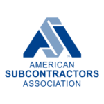 American Subcontractors Association Logo Transparent PNG