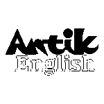 Antik English Logo Transparent PNG