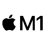 Apple M1 Logo Transparent PNG