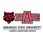 Arkansas State University Queretaro Vertical Logo Transparent PNG