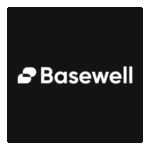 Basewell White Logo Transparent PNG
