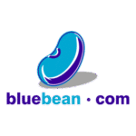 Blue Bean Logo Transparent PNG